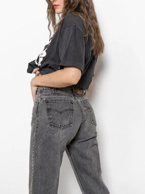 Vintage Levi's 550 Relaxed Fit Jeans | Faded Black | 90s Denim | Y2K Grunge | 31